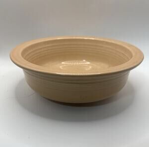 Fiestaware Apricot Serving Bowl Peach Orange Homer Laughlin China Co USA 8in